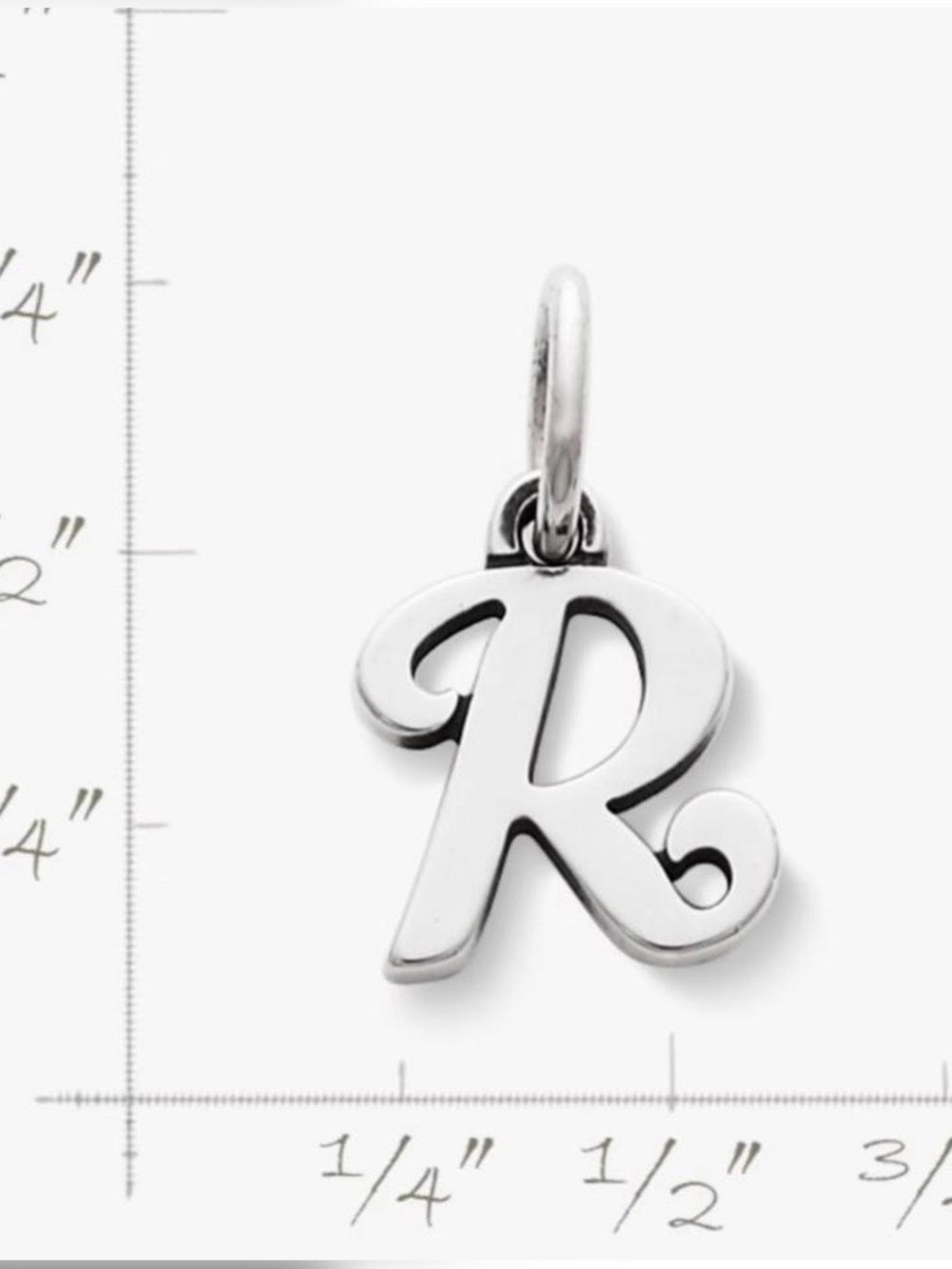 James Avery Script Charm - R - Picture 2 of 6